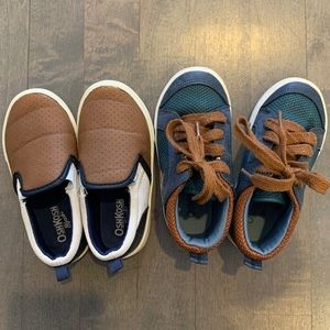 Oshkosh Toddler Boy sneakers and Slip-ons Size 8